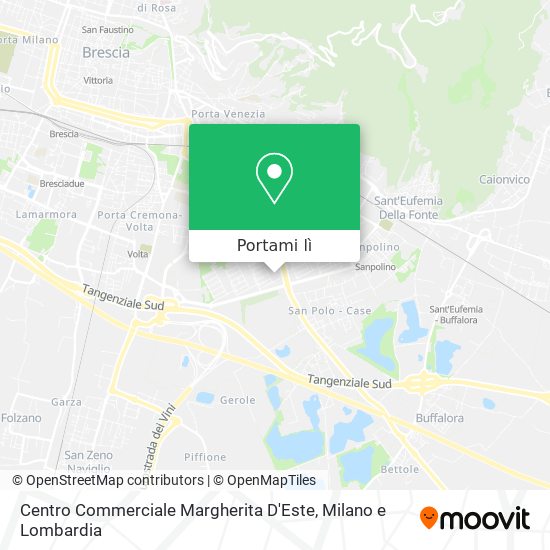 Mappa Centro Commerciale Margherita D'Este
