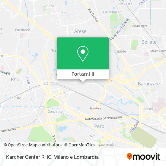 Mappa Karcher Center RHO