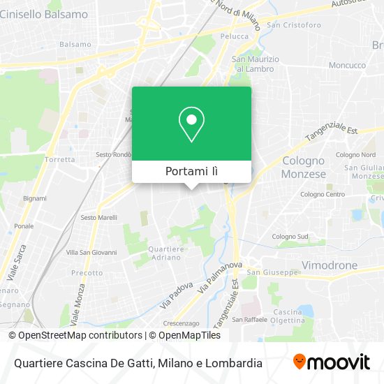 Mappa Quartiere Cascina De Gatti