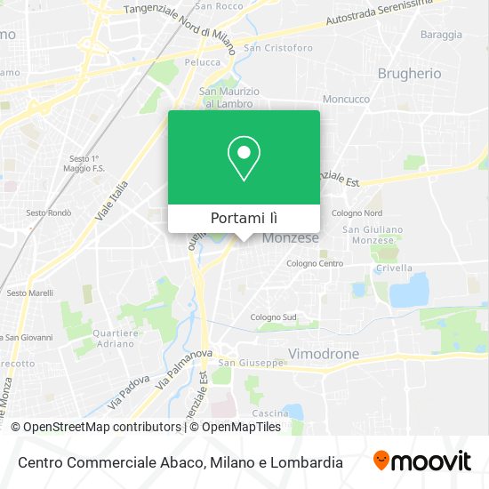 Mappa Centro Commerciale Abaco