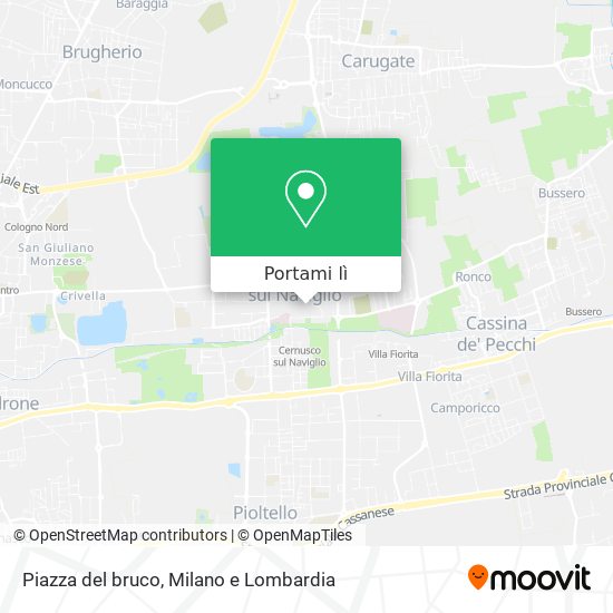 Mappa Piazza del bruco