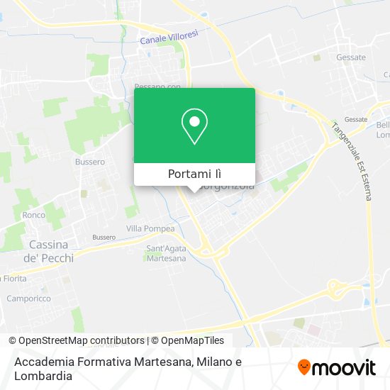 Mappa Accademia Formativa Martesana