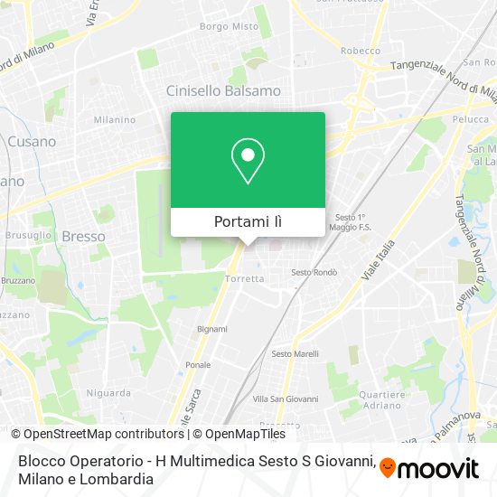 Mappa Blocco Operatorio - H Multimedica Sesto S Giovanni