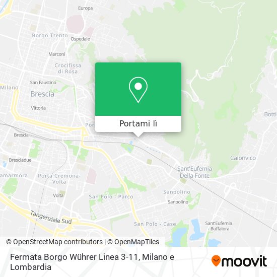 Mappa Fermata Borgo Wührer Linea 3-11