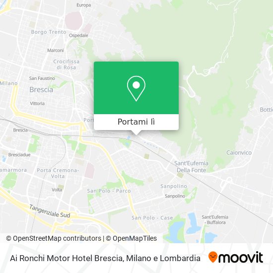 Mappa Ai Ronchi Motor Hotel Brescia