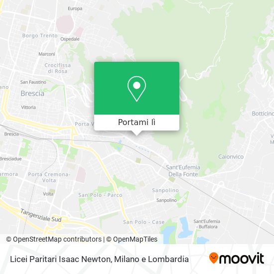 Mappa Licei Paritari Isaac Newton