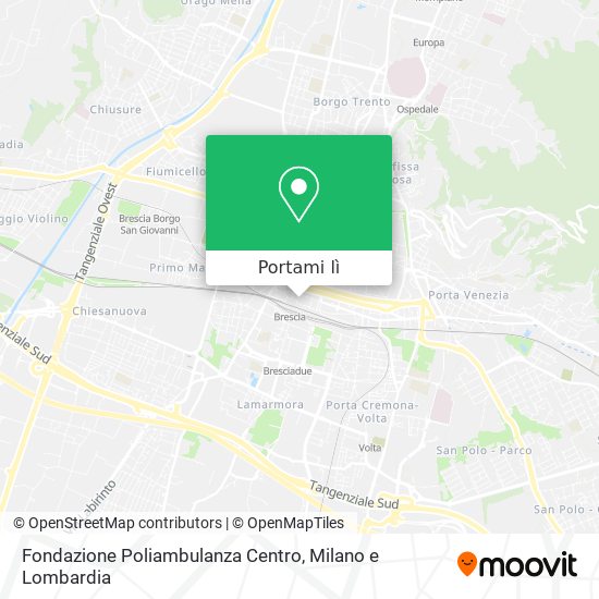 Mappa Fondazione Poliambulanza Centro