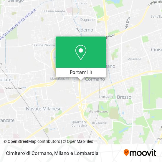 Mappa Cimitero di Cormano