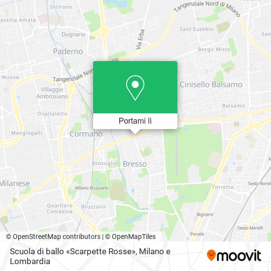Mappa Scuola di ballo «Scarpette Rosse»