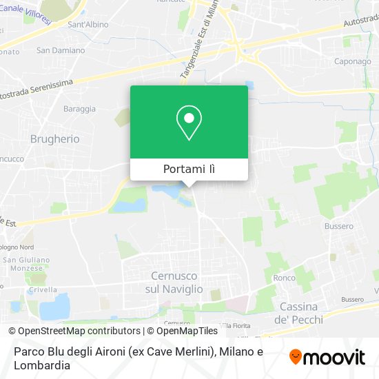 Mappa Parco Blu degli Aironi (ex Cave Merlini)