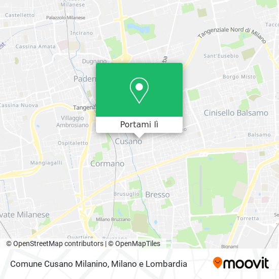 Mappa Comune Cusano Milanino