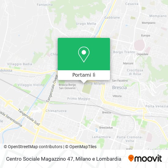 Mappa Centro Sociale Magazzino 47