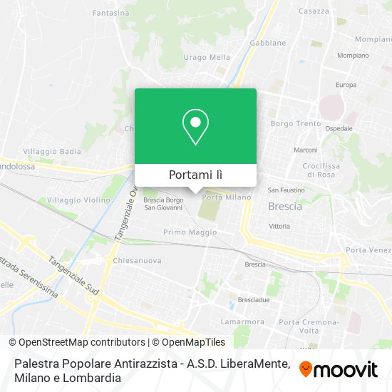Mappa Palestra Popolare Antirazzista - A.S.D. LiberaMente