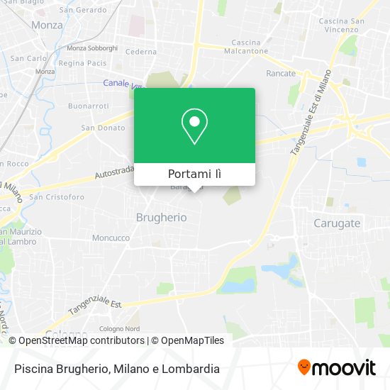 Mappa Piscina Brugherio
