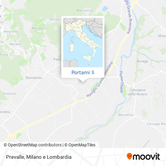 Mappa Prevalle