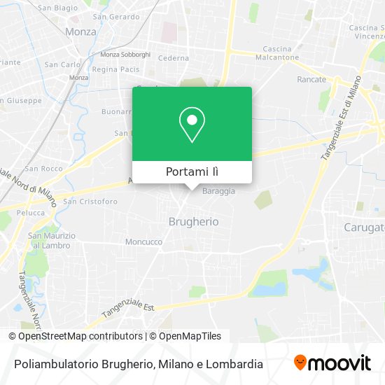 Mappa Poliambulatorio Brugherio