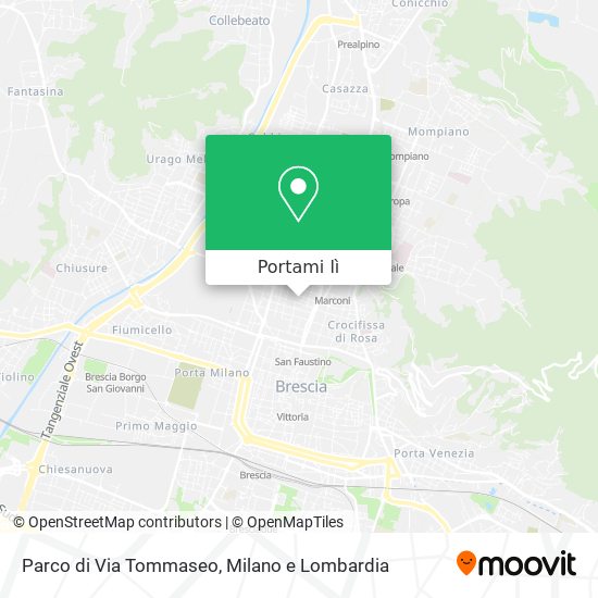 Mappa Parco di Via Tommaseo