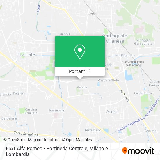 Mappa FIAT Alfa Romeo - Portineria Centrale