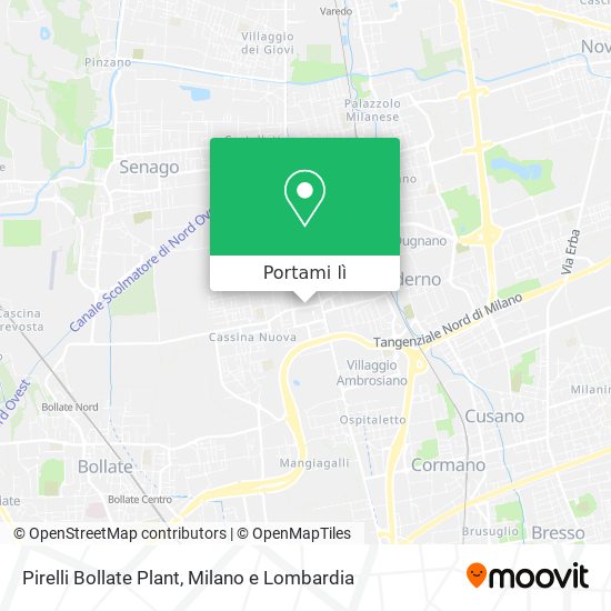 Mappa Pirelli Bollate Plant