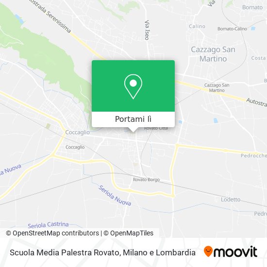 Mappa Scuola Media Palestra Rovato