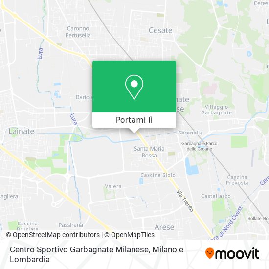 Mappa Centro Sportivo Garbagnate Milanese