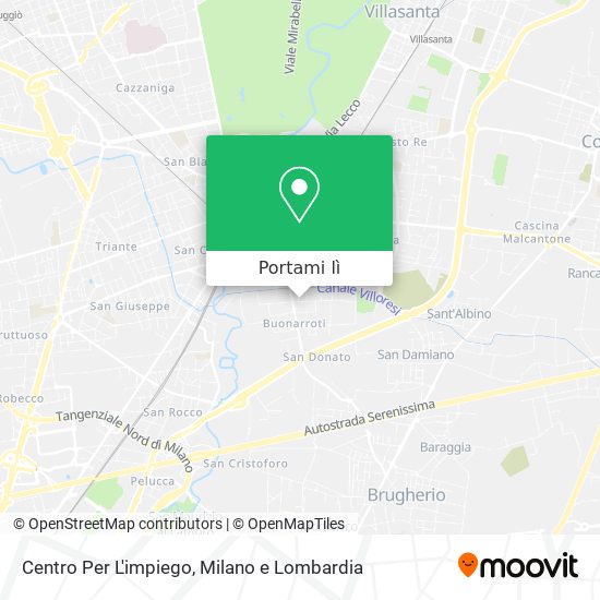 Mappa Centro Per L'impiego