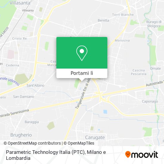 Mappa Parametric Technology Italia (PTC)