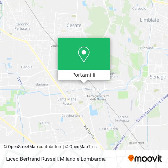 Mappa Liceo Bertrand Russell