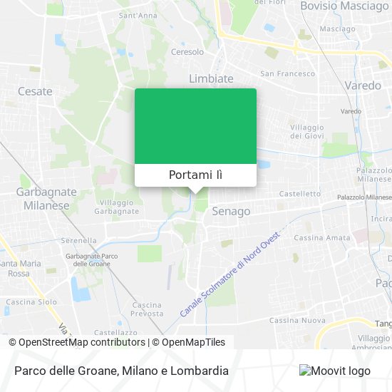 Mappa Parco delle Groane