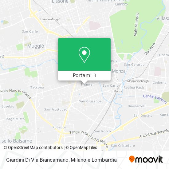 Mappa Giardini Di Via Biancamano