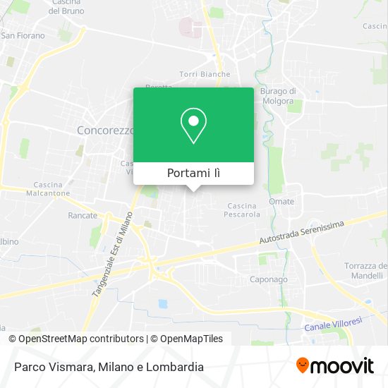 Mappa Parco Vismara