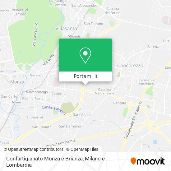 Mappa Confartigianato Monza e Brianza