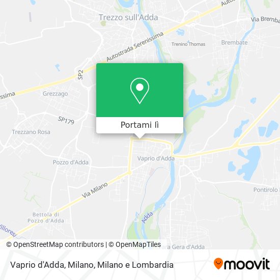 Mappa Vaprio d'Adda, Milano