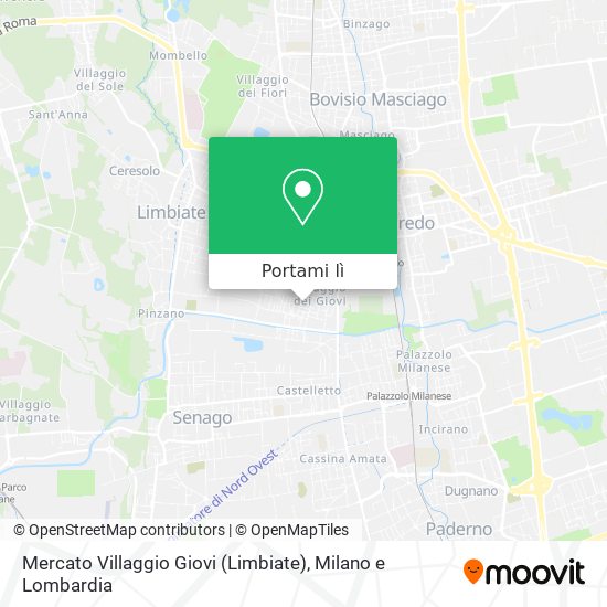 Mappa Mercato Villaggio Giovi (Limbiate)
