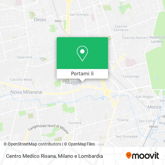 Mappa Centro Medico Risana