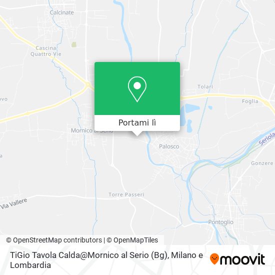Mappa TiGio Tavola Calda@Mornico al Serio (Bg)