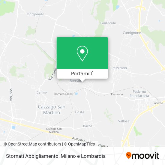 Mappa Stornati Abbigliamento