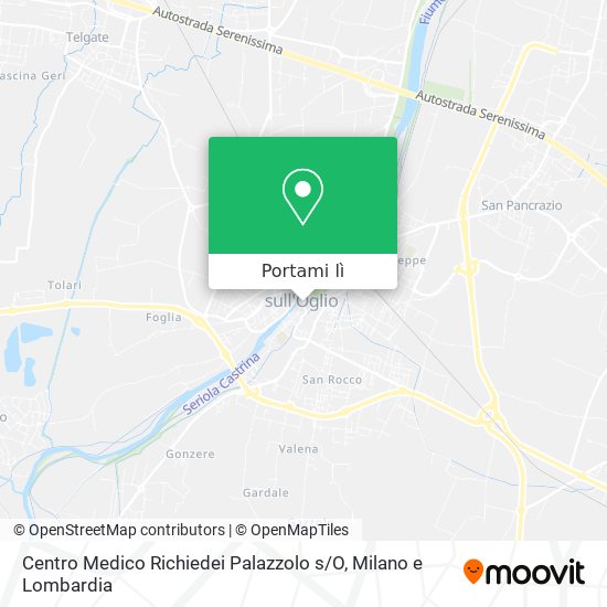 Mappa Centro Medico Richiedei Palazzolo s / O