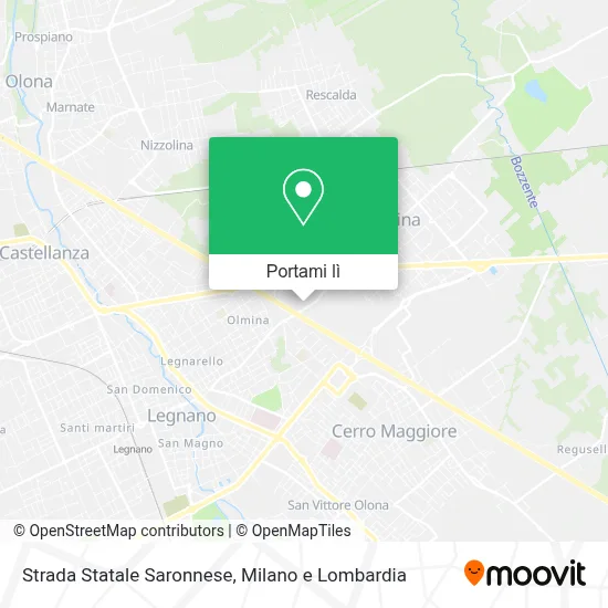 Mappa Strada Statale Saronnese