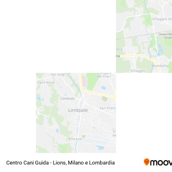 Mappa Centro Cani Guida - Lions