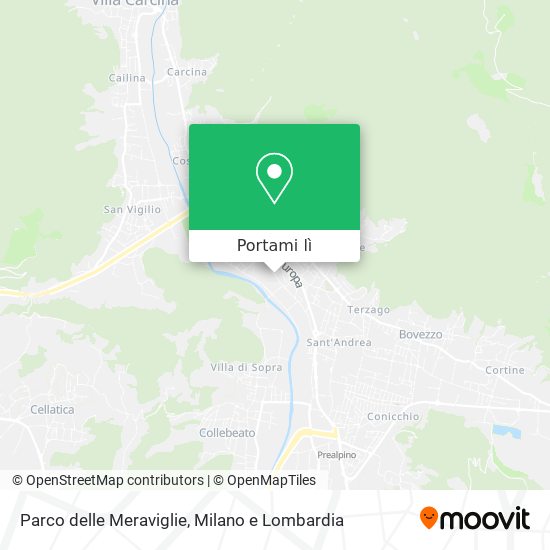 Mappa Parco delle Meraviglie