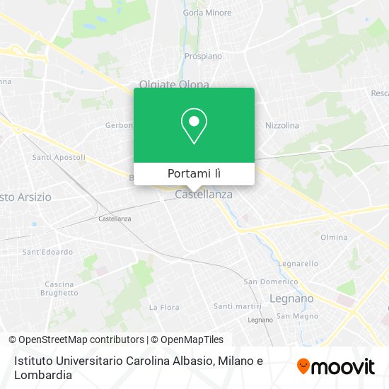 Mappa Istituto Universitario Carolina Albasio