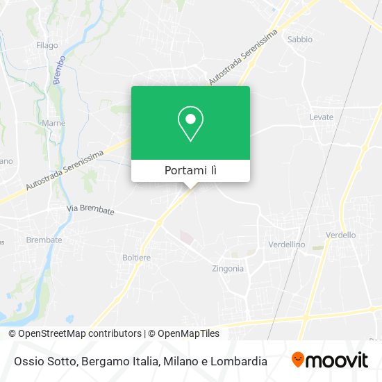Mappa Ossio Sotto, Bergamo Italia