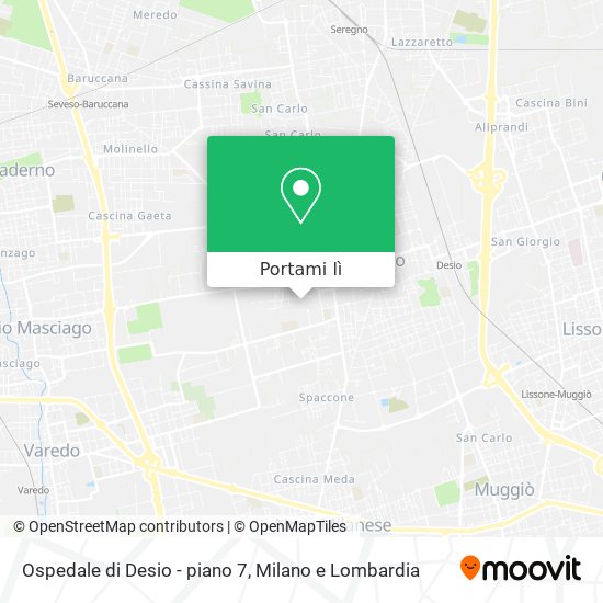 Mappa Ospedale di Desio - piano 7