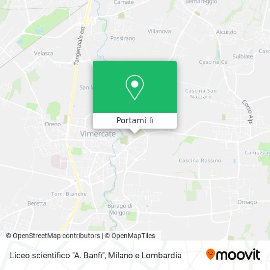 Mappa Liceo scientifico "A. Banfi"