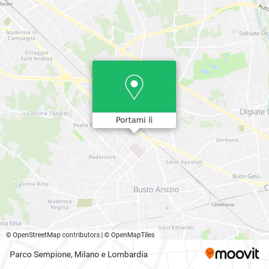 Mappa Parco Sempione