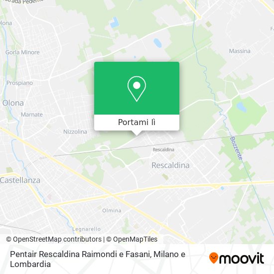 Mappa Pentair Rescaldina Raimondi e Fasani