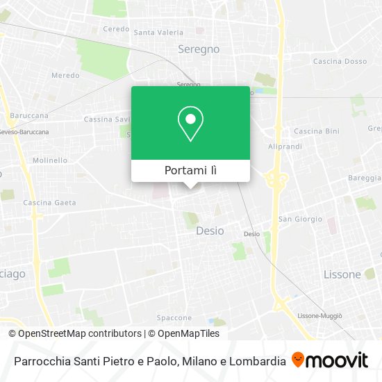 Mappa Parrocchia Santi Pietro e Paolo