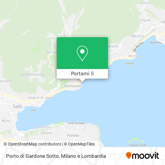 Mappa Porto di Gardone Sotto