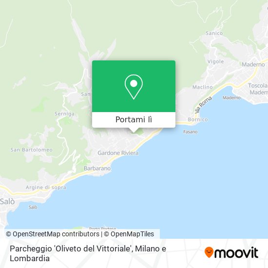 Mappa Parcheggio 'Oliveto del Vittoriale'